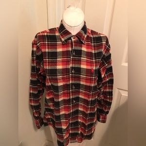 Ralph Lauren worn  flannel shirt not sure worn size 10